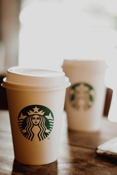 starbucks logo on cups